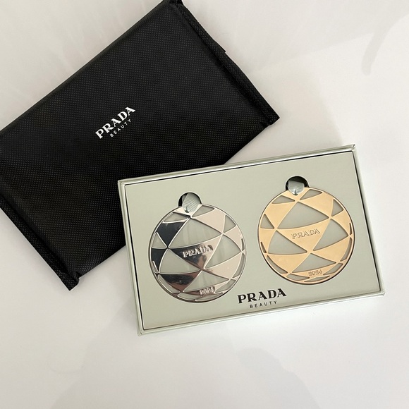 Prada Other - PRADA Silver Gold Decorative holiday ornaments box logo designer